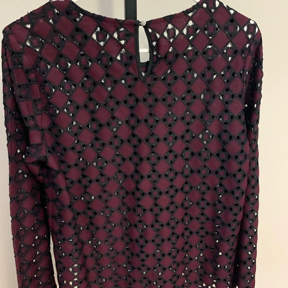 Banana Republic Lace Cutout Blouse